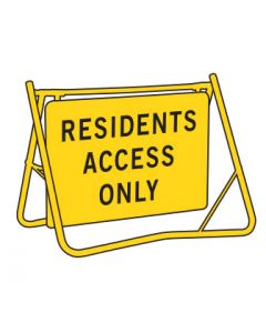 Swing Stand Sign - Residents Access Only