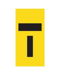 Lane Closed T Symbol Sign