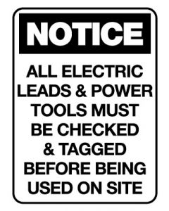 Notice Sign - Notice All Electric Leads - 600 x 450mm Corflute