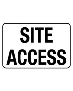 Information Sign - Site Access 600 x 450mm Poly