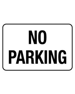 Information Sign - No Parking 600 x 450mm Poly