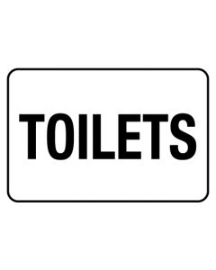 Information Sign - Toilets 600 x 450mm Poly