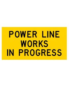 Power Line Works In Progress (MMS-ADV-25) WA Mutli Message Sign
