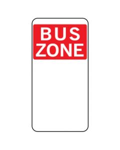 Bus zone road sign, 450 x 225mm