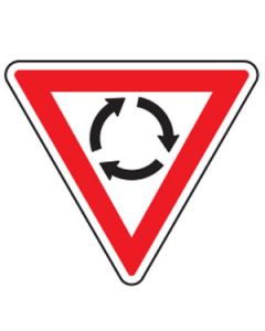 roundabout Regulatory Sign