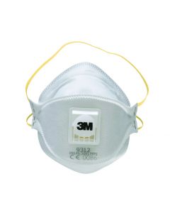 3M 9312 P1 Flat Fold Dust Mask Respirator with Valve, Box of 10