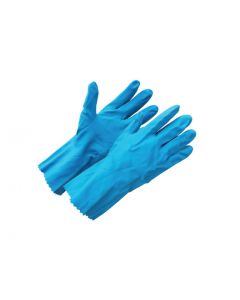 Rubber Gloves - Blue Silver Lined