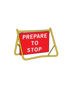 Swing Stand Sign Only - Prepare To Stop 900 x 600mm