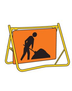 Swing Stand Sign - WORKER 900x600mm