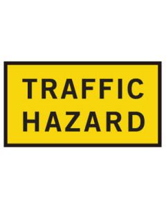 Boxed Edge Road Sign - TRAFFIC HAZARD