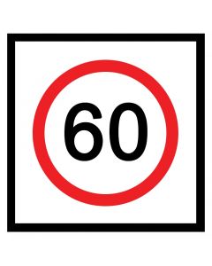 60 Km/h | 600 x 600 mm Multi Message Sign