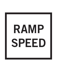 Ramp Speed Sign 600 mm x 600 mm Aluminium