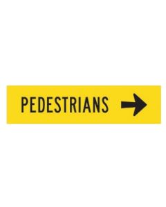 Pedestrians Right Class 1 C/F 1200X300