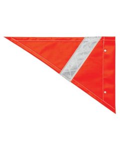 Safety Flag - Triangular Orange With Reflective Tape 
