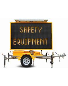 VMS Sign Trailer Amber Color Variable Message