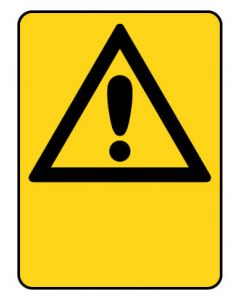 Warning Sign - EXCLAMATION TRIANGLE BLANK