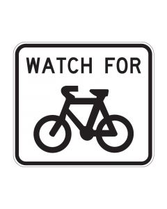 Watch For Bicycles Sign (G9-57) 900 x 800mm 