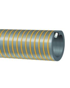 Grey PVC suction hose, 32 mm ID / 1.25" ID. Sold in custom lengths by the metre.