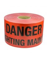 Mains Marker Tape Non-Detectable Red (Danger Firefighting Main)