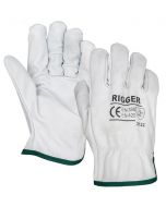 Deluxe Cowgrain Beige Riggers Glove