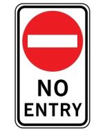 No Entry (NSW) Class 1 Aluminium 600 x 1000mm