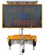 VMS Sign Trailer Color Variable Message Front