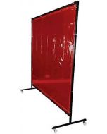 Welding Screen Curtain Only, 1.8 x 2m Red