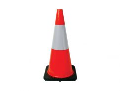 Traffic Cone With Reflective Collar, 700mm