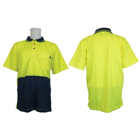 Hi-Vis Micromesh Short Sleeve Polo 