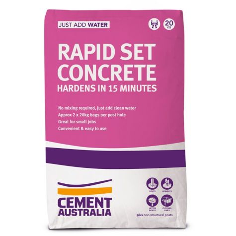 Rapid Set Concrete Mix 20kg Bag | Jaybro