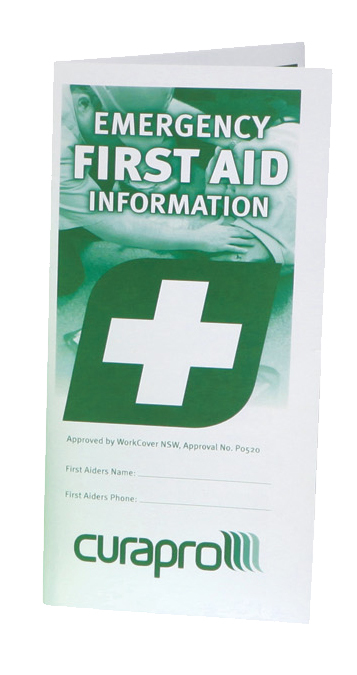 Emergency First Aid Information Booklet. Fold Out Dl Size First Aid ...