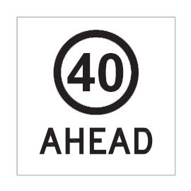 40 Ahead Class 1 / Corflute 600 x 600mm 