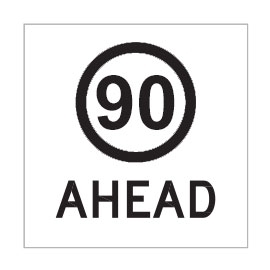 90 Ahead Class 1 / Corflute 600 x 600mm