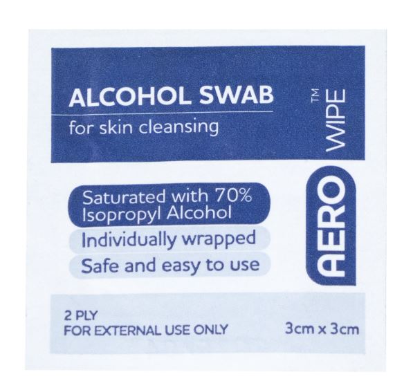 WOUND WIPE, ALCOHOL SWAB, 10PK