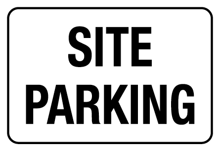 Information Sign - Site Parking 600 x 450mm Poly