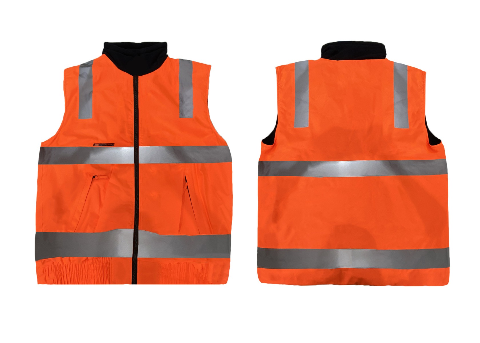 Hi-Vis Taped Vest - Reversible - VIC Rail