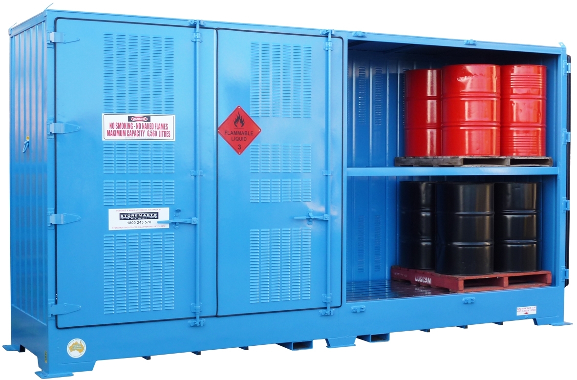 8 Pallet Single Depth Flammable Liquids Store