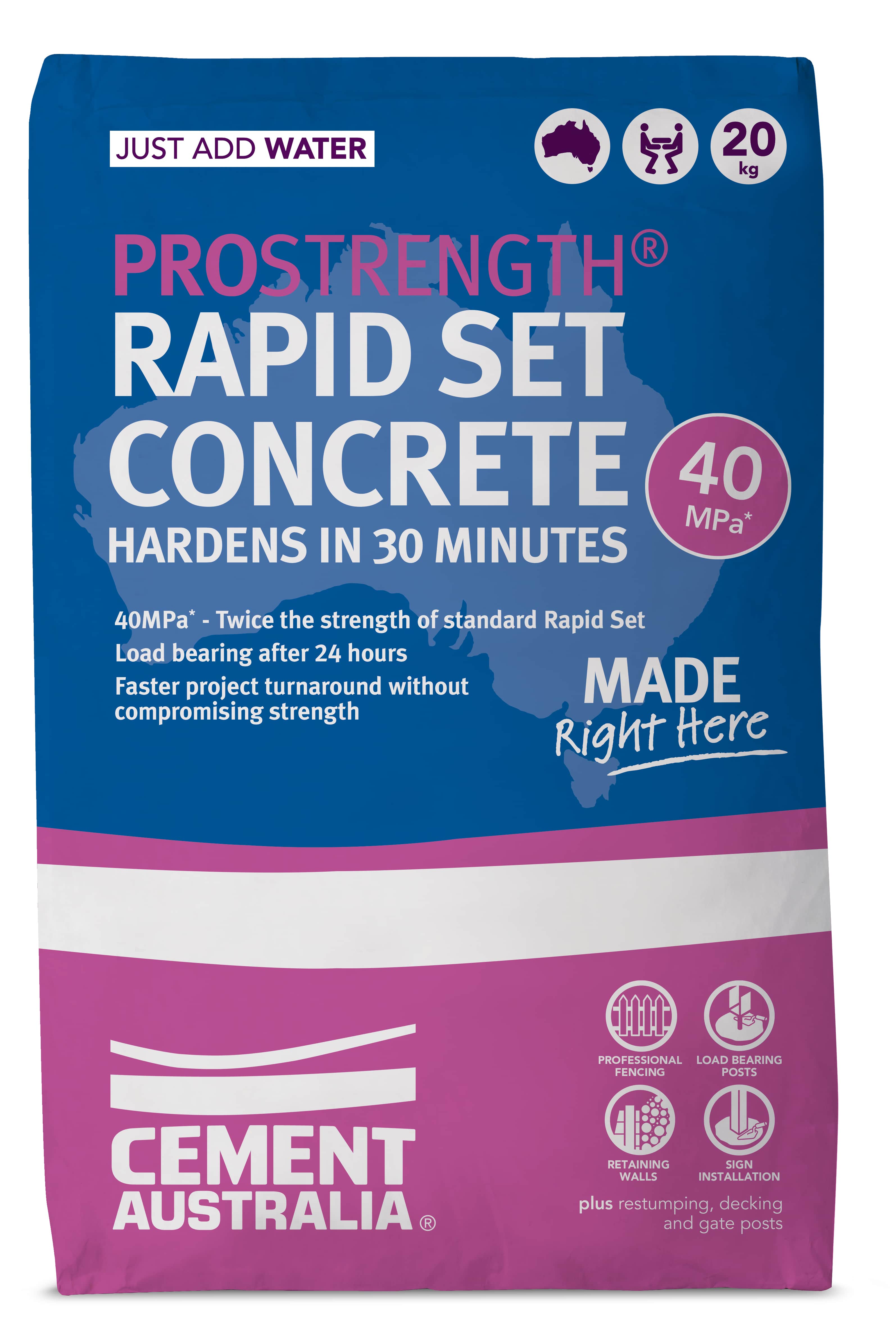 Pro Strength Rapid Set Concrete 20kg Bag