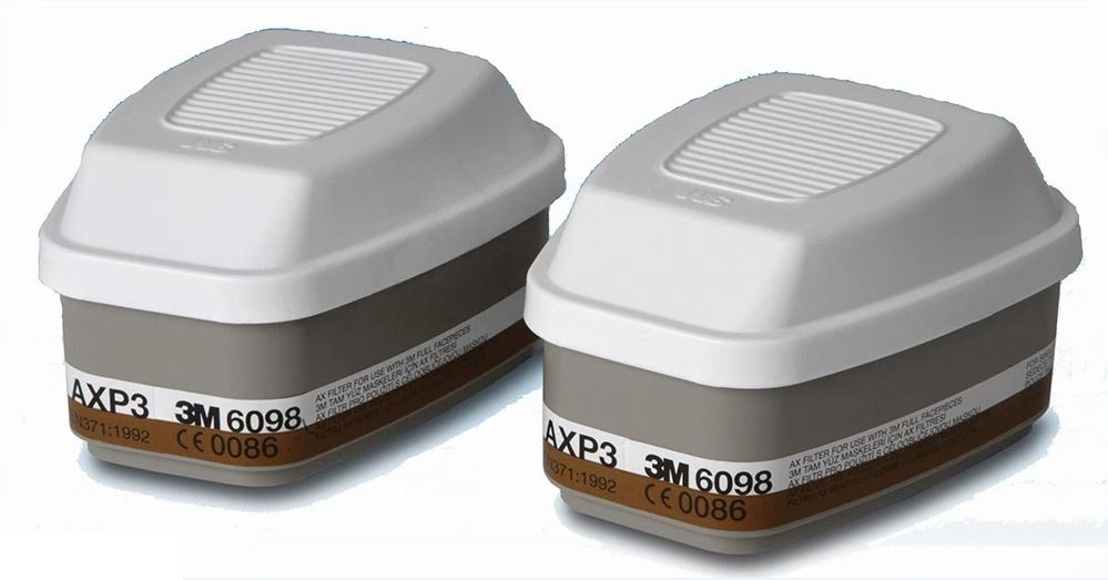 3M 6098 Respirator Cartridge AXP3 Organic Vapour & Particulates, Pair