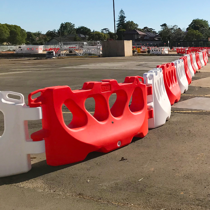 Trafix 2000 Water Filled Pedestrian Barrier - Red