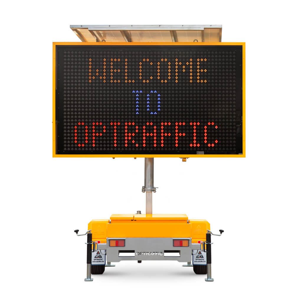 VMS Sign Trailer Class B, Color Jaybro Variable Message Signs. | Jaybro