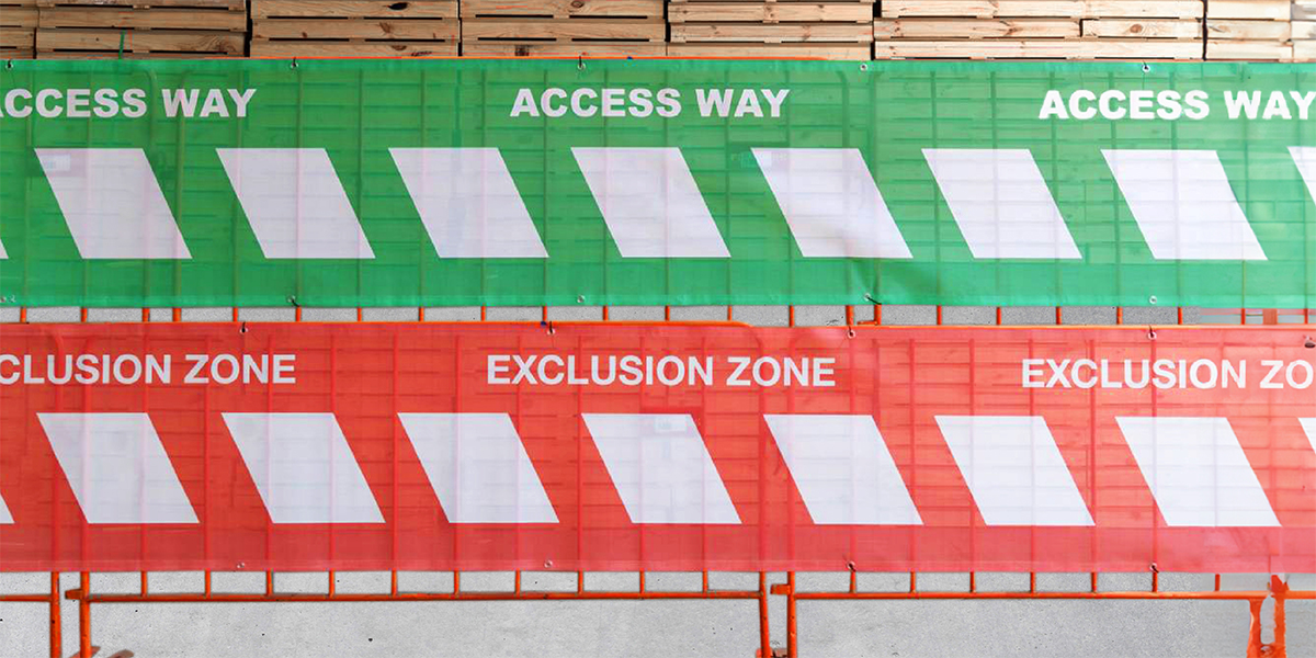 Secure Spaces Unveiled: Access Way & Exclusion Zone Premium Mesh