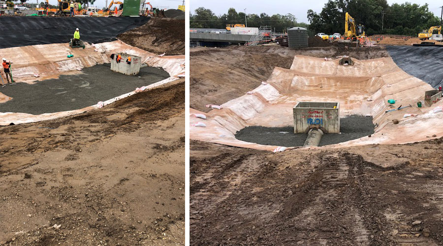 Geosynthetic clay liner for Windsor Bridge Replacement 