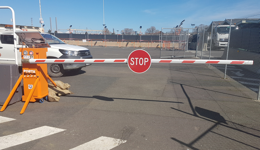Portaboom portable boom gates for Melbourne’s West Gate Tunnel