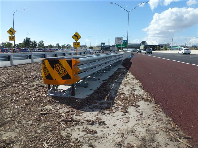 Crash cushions and end treatments to suit concrete barriers
