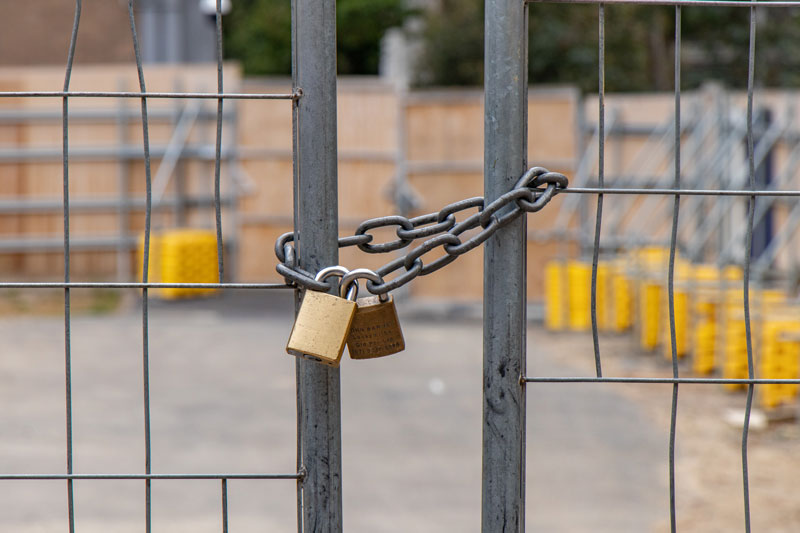 When does it become more cost-effective to buy temporary fencing over hiring?