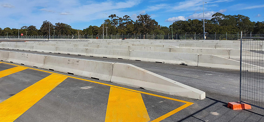 Deltabloc Crash Rated Barriers for Moorebank Logistics Park