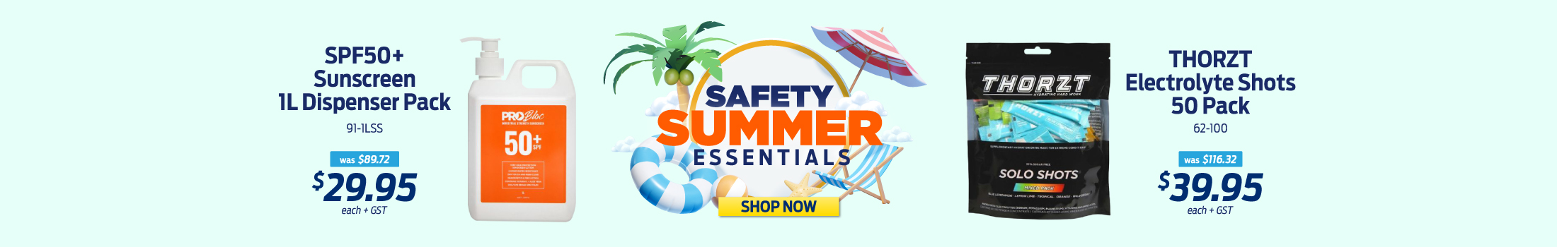 Safety Summer Essentials Sale Web Banner